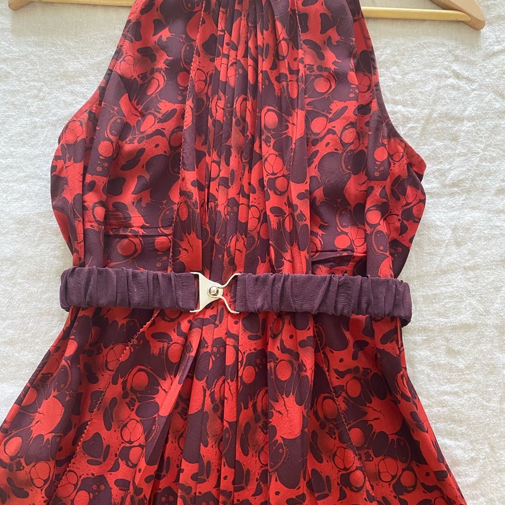 Silk patterned cocktail dress-WORN ONCE
